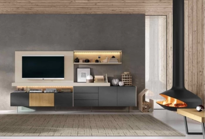 Mueble de salón de 303 cm, Mod. Pibero Muebles de Salón en Bilbao