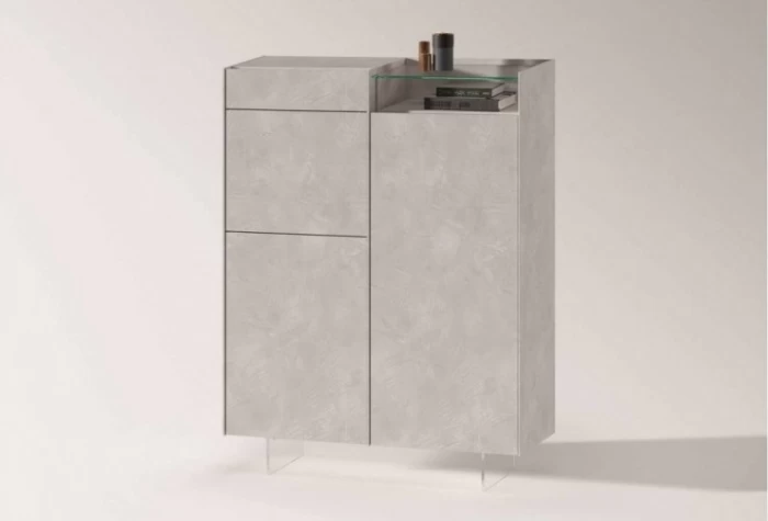 Aparador alto de 123 cm, Mod. Cemento Aparadores en Bilbao