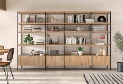 Estantería metálica de 305 cm, Mod. Tres Estanterias de salon en Bilbao