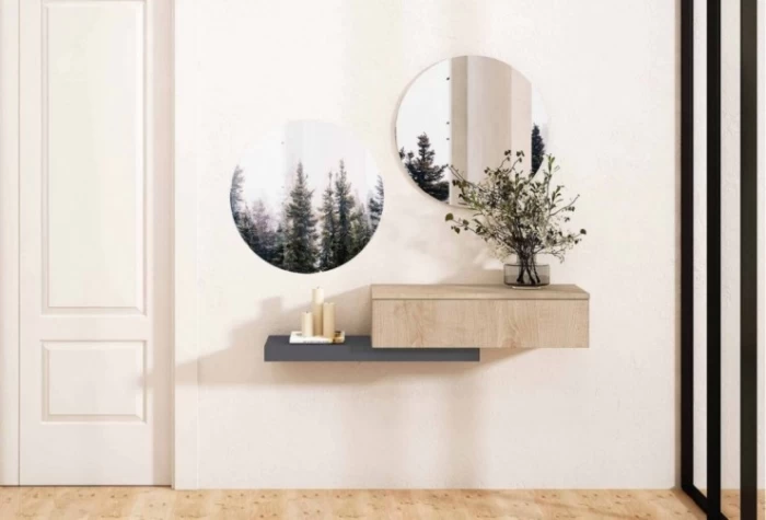 Recibidor colgado de 120 cm, Mod.Mattia