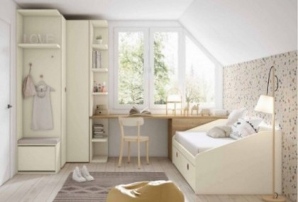 Dormitorio juvenil, Mod. Jackie Dormitorio Completo juvenil en Bilbao