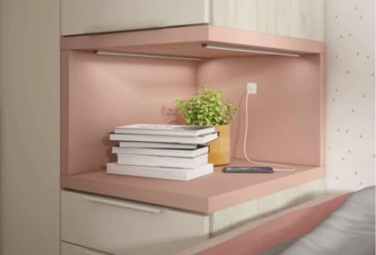 Dormitorio juvenil con armario rincón, Mod. Yogi Dormitorio Completo juvenil en Bilbao