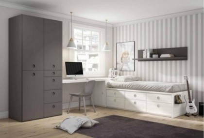 Dormitorio juvenil completo, Mod. Turbot Dormitorio Completo juvenil en Bilbao