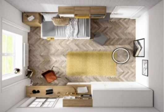 Dormitorio juvenil sin armario, Mod. Yumi Dormitorio Completo juvenil en Bilbao