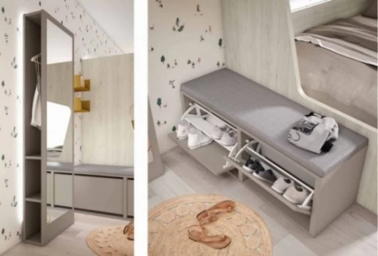 Dormitorio juvenil litera cama grande, Mod. Chusito