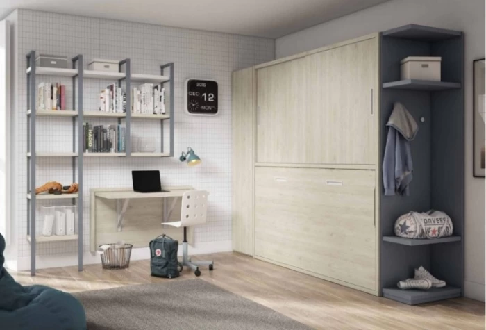Dormitorio juvenil con cama abatible, Mod. Sabine Camas abatibles en Bilbao