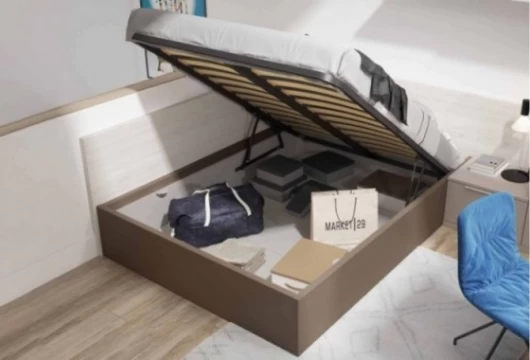 Dormitorio juvenil con cama arcón, Mod. Margarita