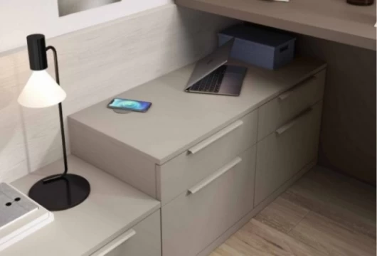 Dormitorio juvenil con cama arcón, Mod. Margarita