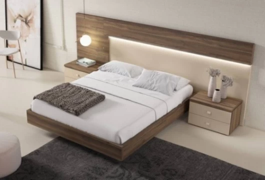 Bancada cuadrada para somier de 150 cm, Mod. Libio Bancadas de cama en Bilbao