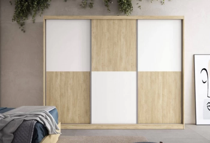 Armario de 280 cm con 3 puertas correderas, Mod. Evander Armarios de Dormitorio en Bilbao