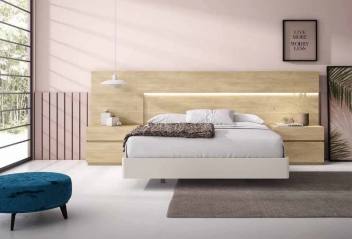 Cabecero de cama y 2 mesitas Mod. Calabria Conjuntos Dormitorio en Bilbao