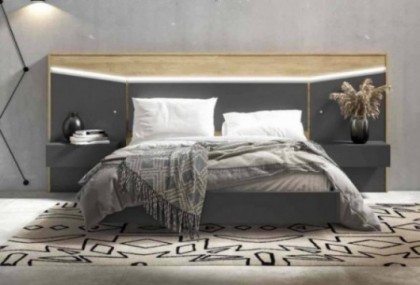 Cabecero de cama y 2 mesitas Mod. Foggia Conjuntos Dormitorio en Bilbao