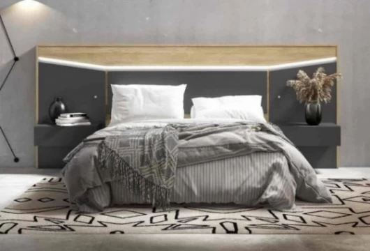 Cabecero de cama y 2 mesitas Mod. Foggia Conjuntos Dormitorio en Bilbao