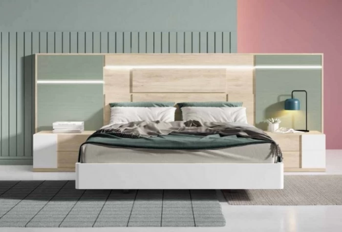 Cabecero de cama y 2 mesitas Mod. Forli Conjuntos Dormitorio en Bilbao