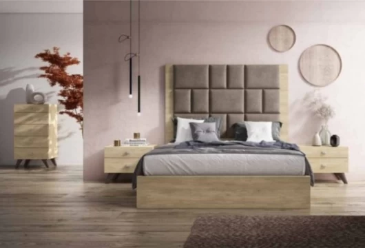 Cabecero de cama y 2 mesitas Mod. Como Conjuntos Dormitorio en Bilbao