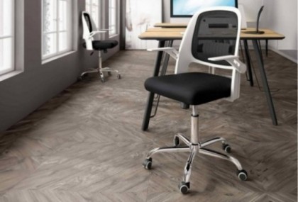 Silla de escritorio negra, Mod.Valley