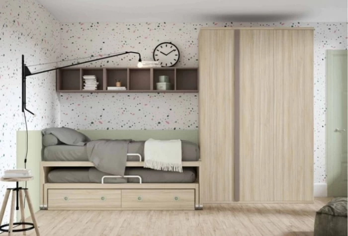 Dormitorio juvenil con armario, Mod. Clayton Dormitorio Completo juvenil en Bilbao