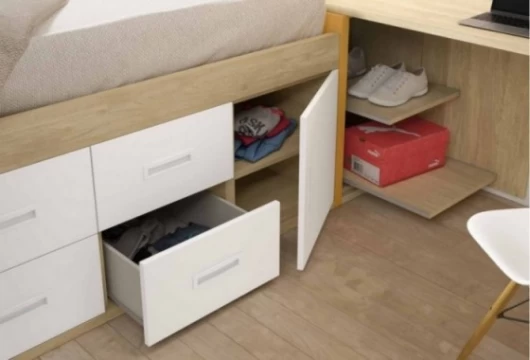 Dormitorio juvenil con puente, Mod. Dinah Dormitorio Completo juvenil en Bilbao