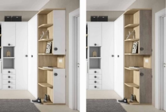 Dormitorio juvenil con cama abatible horizontal, Mod. Dipper Camas abatibles en Bilbao