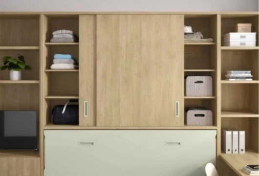 Dormitorio juvenil con cama abatible horizontal, Mod. Fenton Camas abatibles en Bilbao