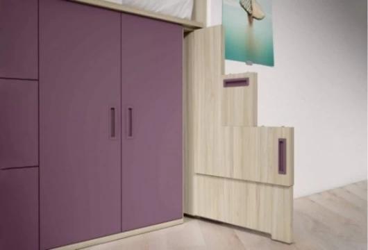 Dormitorio juvenil con litera block, Mod. Gord