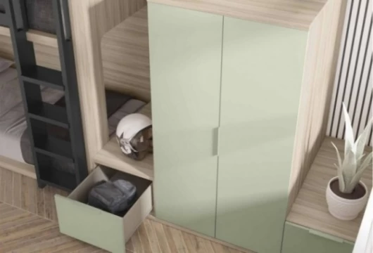 Dormitorio juvenil con litera, Mod. Linda