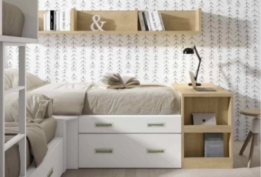 Dormitorio juvenil con 3 camas, Mod. Igor