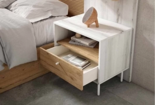 Mesita de noche hueco y 1 cajón, Mod. Arta Mesitas de noche en Bilbao