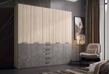 Armario 5 puertas y cajones, Mod. Cuatro Armarios de Dormitorio en Bilbao