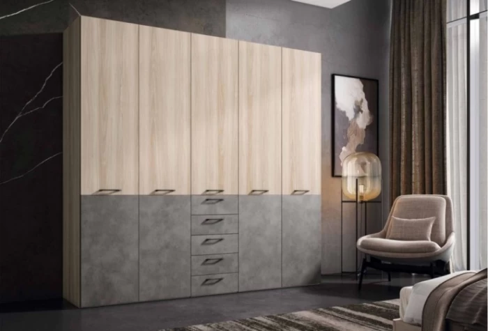 Armario 5 puertas y cajones, Mod. Cuatro Armarios de Dormitorio en Bilbao