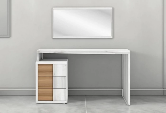 Escritorio tocador con mesita, Mod. Bola