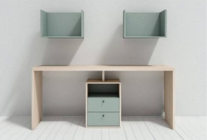 Escritorio juvenil doble, Mod. Dotiris
