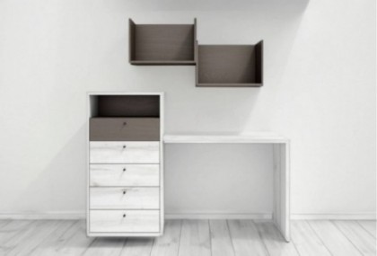 Escritorio con sinfonier, Mod. Four