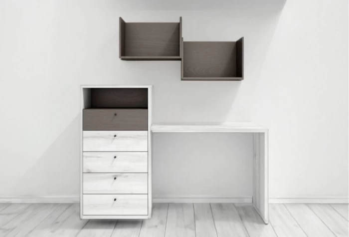 Escritorio con sinfonier, Mod. Four