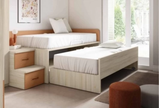 Dormitorio juvenil compacto con escalera Mod.Clarence Dormitorio Completo juvenil en Bilbao