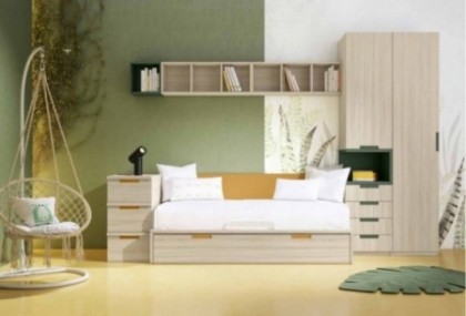 Dormitorio juvenil armario con mesita Mod. Dora Dormitorio Completo juvenil en Bilbao