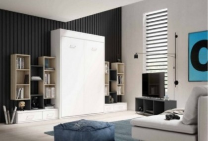 Dormitorio juvenil cama abatible vertical Mod. Huei Camas abatibles en Bilbao