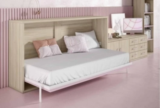 Dormitorio juvenil cama abatible horizontal Mod. Ronno Camas abatibles en Bilbao