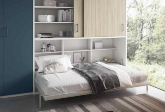 Dormitorio juvenil cama abatible horizontal alta Mod. Mirabel Camas abatibles en Bilbao