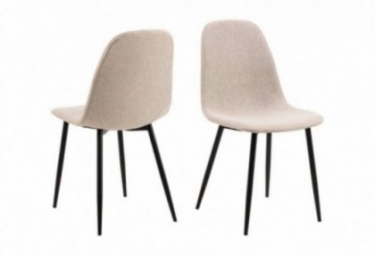 Silla de comedor tapizada beige, Mod. Licea Sillas de Comedor en Bilbao