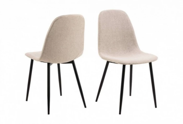 Silla de comedor tapizada beige, Mod. Licea Sillas de Comedor en Bilbao