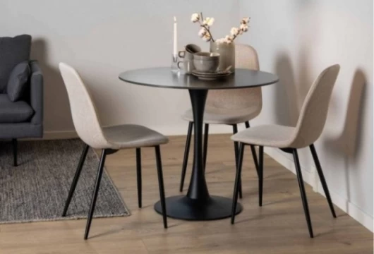 Silla de comedor tapizada beige, Mod. Licea Sillas de Comedor en Bilbao