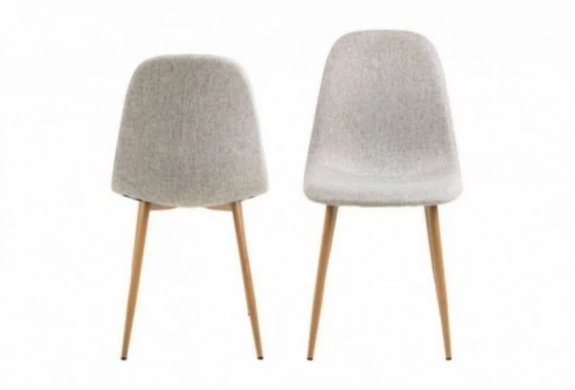 Silla de comedor tapizada gris claro, Mod. Licea Sillas de Comedor en Bilbao