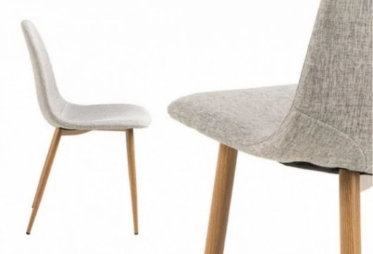Silla de comedor tapizada gris claro, Mod. Licea Sillas de Comedor en Bilbao