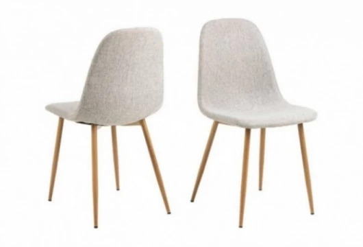 Silla de comedor tapizada gris claro, Mod. Licea Sillas de Comedor en Bilbao