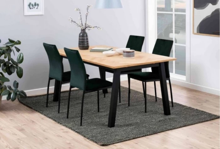 Silla de comedor verde oscuro, Mod. Nademi Sillas de Comedor en Bilbao