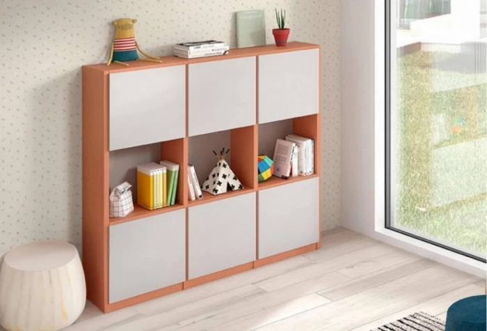 Estantería juvenil con puertas, Mod. Nahia Estanterías juveniles en Bilbao