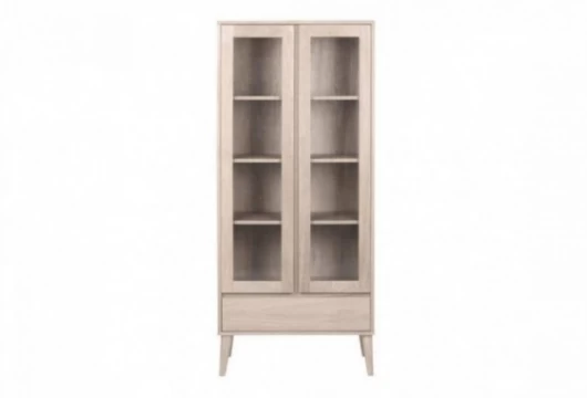 Vitrina de 80 cm con 2 puertas y 1 cajón, Mod. Mank Vitrinas de salón en Bilbao