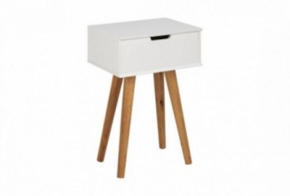 Mesita de noche 40 cm con 1 cajón, Mod. Melk Mesitas de noche en Bilbao