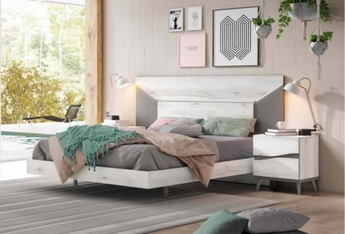 Cabezal y mesitas, Mod.Nano 2 Conjuntos Dormitorio en Bilbao
